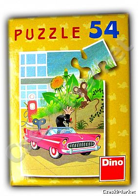 Puzzle - Krecik w samochodzie - aż 54 elementy!