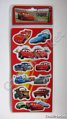 Auta, Cars Samochody - magnesy 9 sztuk - różne kształty!