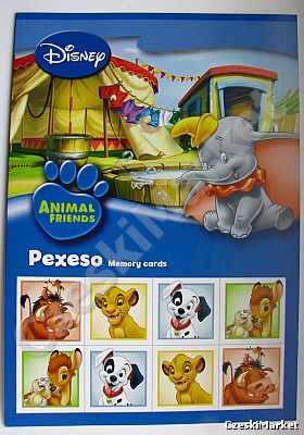 Pexeso - Disney Zwierzaki - memo - gra pamięciowa