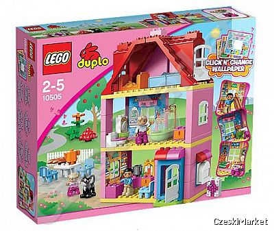 LEGO DUPLO 10505 domek dwa piętra i poddasze albo inne konfiguracje (z ludzikami i kotem)