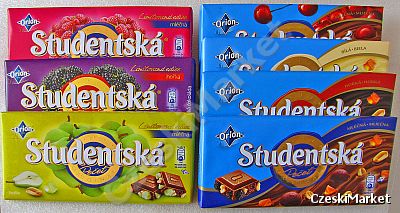 Zestaw 7 czekolad Studentska w tym limitowane edycja 2012, Gruszka Jabłko Jeżyna