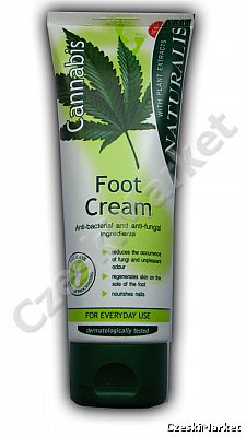Krem do stóp z olejem konopnym nóg antybakteryjny i antygrzybiczny z cannabis Naturalis stopy