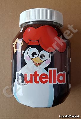 Okazja! dedykacja Specjalna Limitowana Nutella 1 kg w szklanym słoiku - PINGWIN