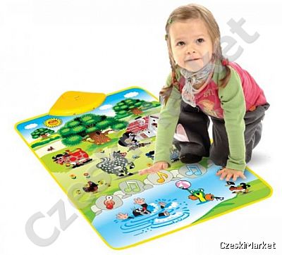 Elektroniczna zabawka muzyczna gra Krecik i różne zwierzęta 42 x 61 cm w pudełku