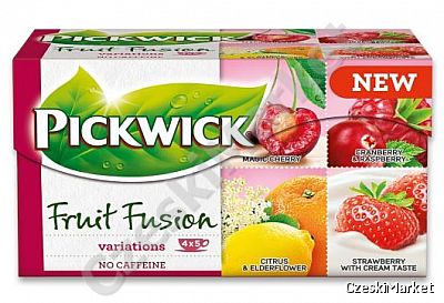 Pickwick 4 w 1 - wariacja czerwona - Nowość - wiśnia, kwiat bzu, żurawina malina, truskawka w śmietanie