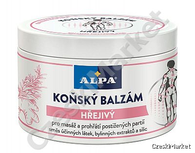 Alpa KOŃSKI GRZEJĄCY balsam maść, maśc końska - grzejący, rozgrzewający maść końska   - 250 ml