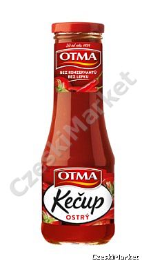 Otma Ketchup, keczup - czeski - ostry pikantny - 310 g , bez konserwantów