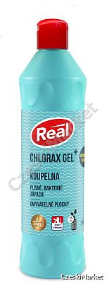 Real Chlorax żel plus 550 g łazienka - pleśnie, bakterie, zapach
