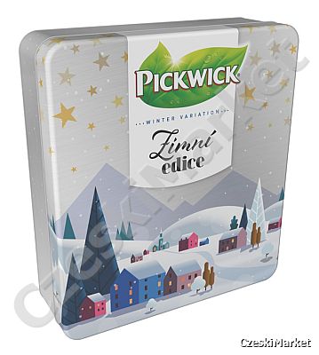 Pickwick herbatka - piękny metalowy pojemnik - zimowa edycja