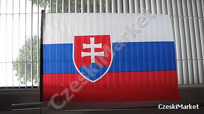 Flaga Słowacji na patyku