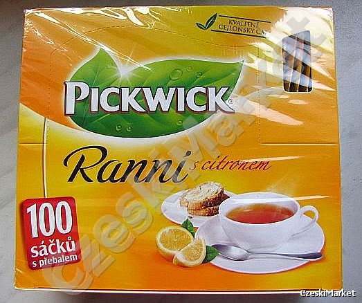 Pickwick - herbata czarna z cytryną - 100 szt.