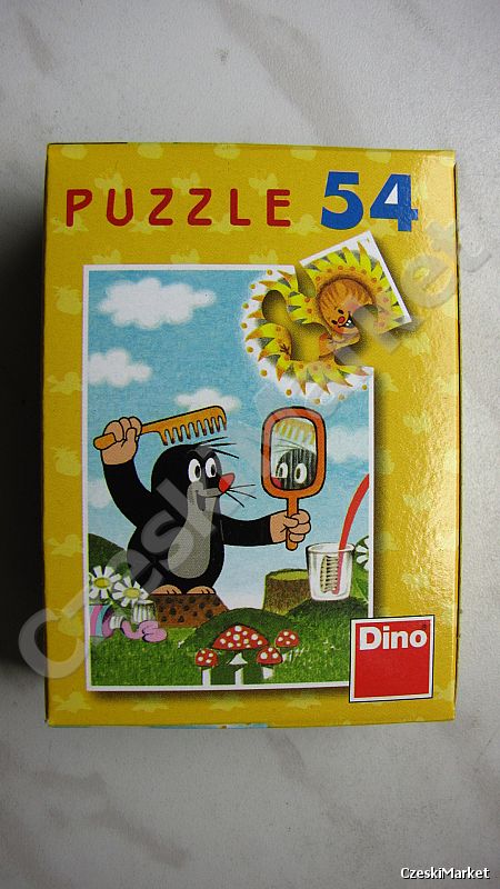 Puzzle - Krecik i lusterko- aż 54 elementy