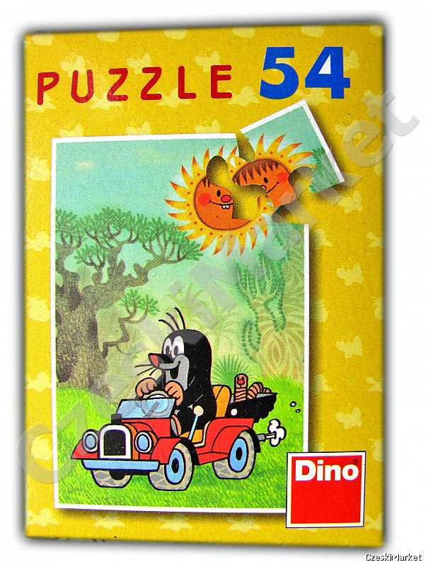 Puzzle - Krecik w samochodzie II jeep terenówka - aż 54 elementy!