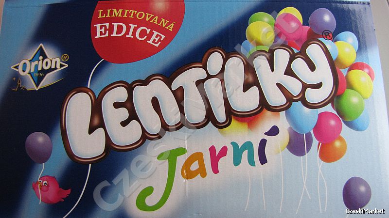 Lentilky (Lentilki)  - oryginalne z Czech - w formie mini jajek - 100 g