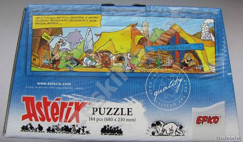 Puzzle panoramiczne Asterix i Obelix - 184 elem.