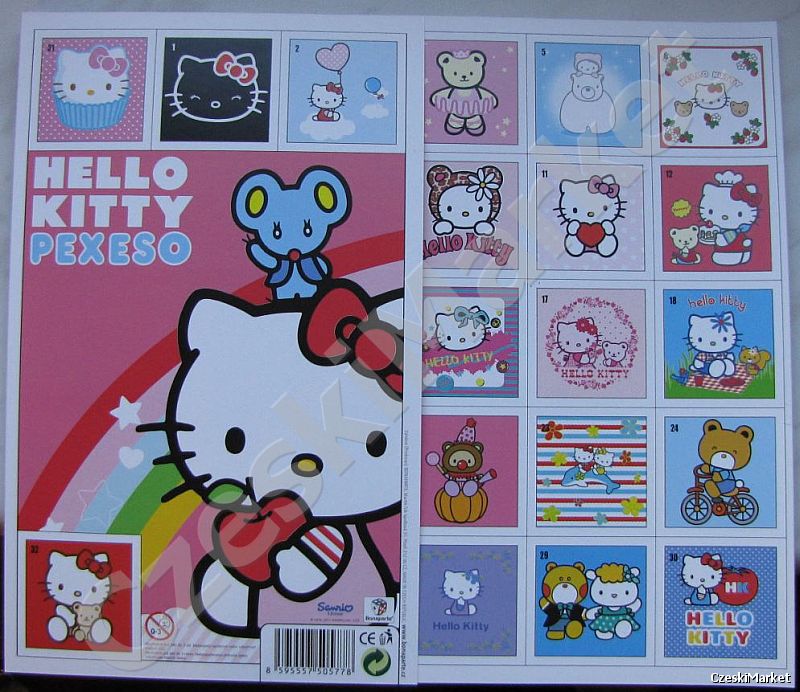 Pexeso pekseso bajka Hello Kitty - memo gra pamięciowa