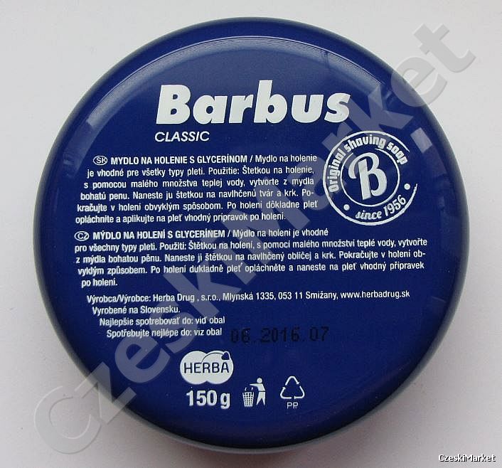 Mydło do golenia Barbus Classic 150 g