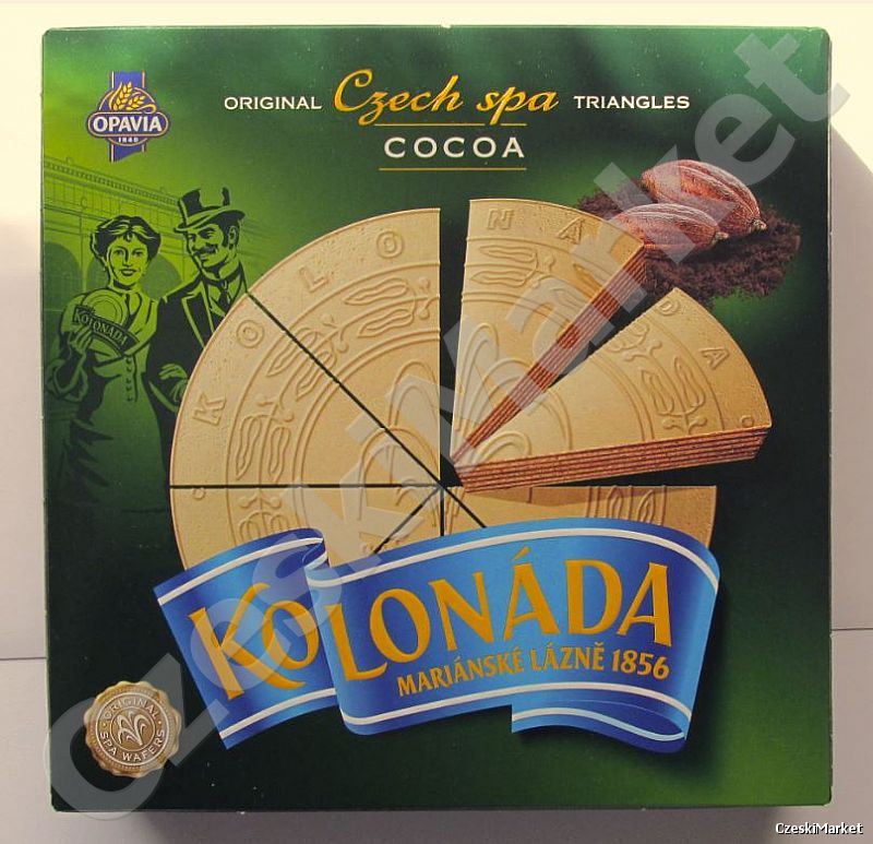 Wafle kakaowe Zdrojowe - Kolonada - 260 g
