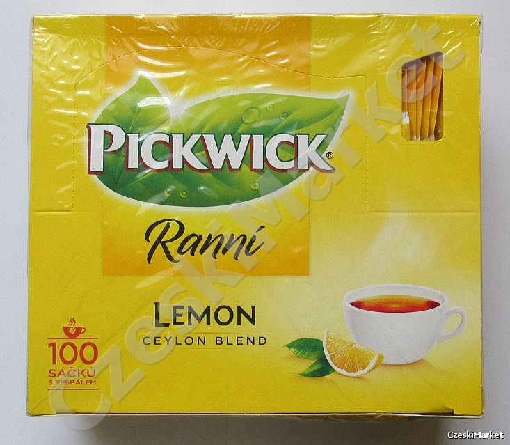 Pickwick - herbata czarna z cytryną - 100 szt.