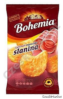 Chipsy Bohemia o smaku boczku - slanina 140 g boczek