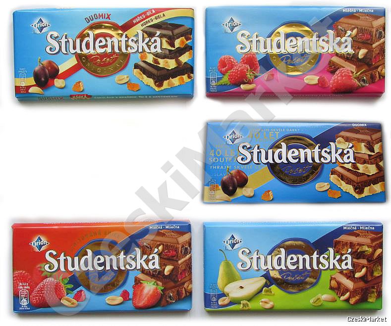 Zestaw czekolada Studentska 5 smaków edycja limitowana 2016