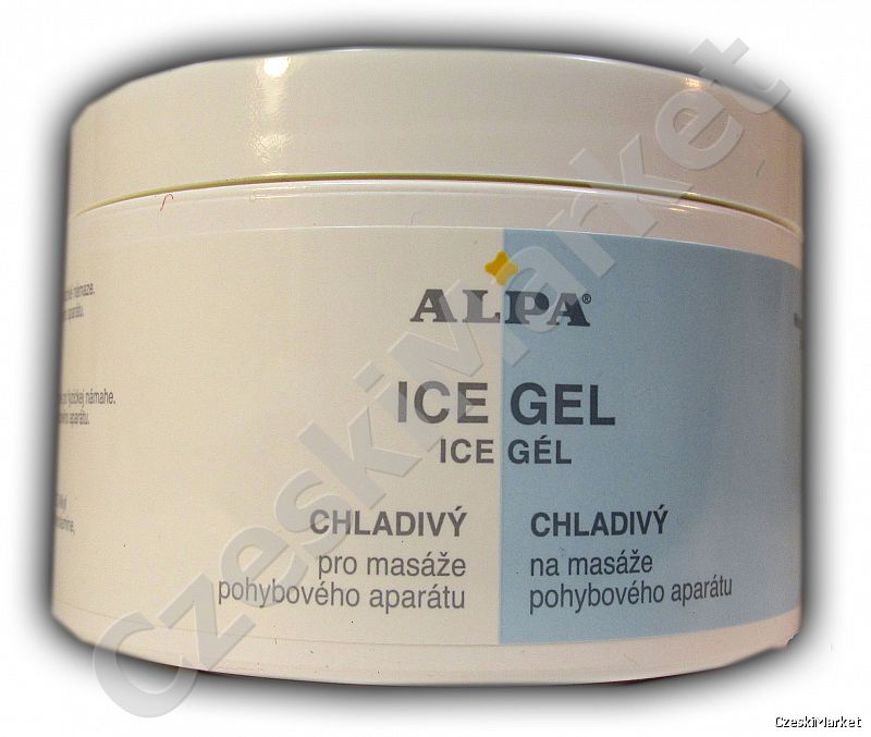 Alpa ICE GEL, żel, krem do masażu 250 ml chłodzący - masaż sportowy i leczniczy
