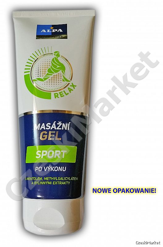 Alpa Sport żel z kreatyną w tubce 210 ml do masażu regeneracyjnego - Mazazni Masazni Sportgel (nowe opakowanie)