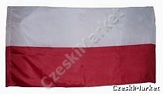 Flaga narodowa Polski - gładka - 60/ 90 cm Polska
