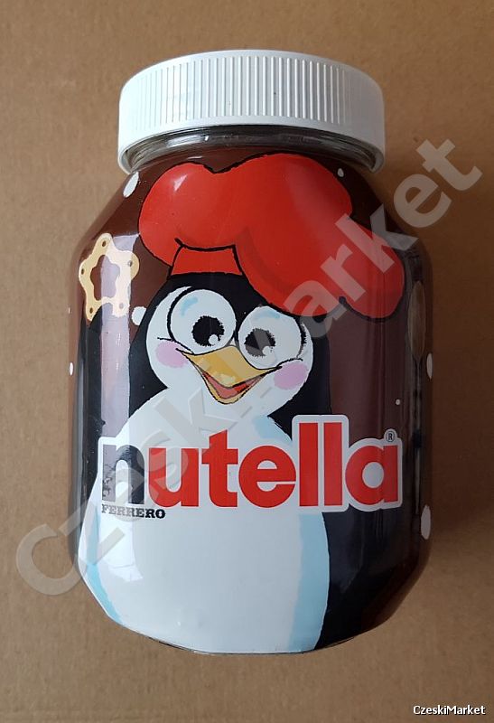 Okazja! dedykacja Specjalna Limitowana Nutella 1 kg w szklanym słoiku - PINGWIN