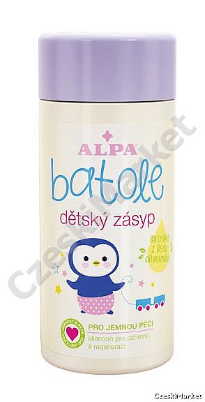 Alpa Batole - zasypka pielęgnacyjna dla dzieci z ekstraktem z liścia oliwnego 100 g