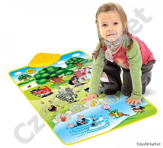Elektroniczna zabawka muzyczna gra Krecik i różne zwierzęta 42 x 61 cm w pudełku