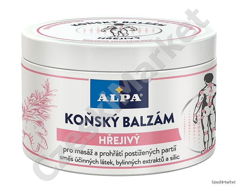 Alpa KOŃSKI GRZEJĄCY balsam krem, rozgrzewający. maść końska rozgrzewająca  - 250 ml bóle mięśni stawów