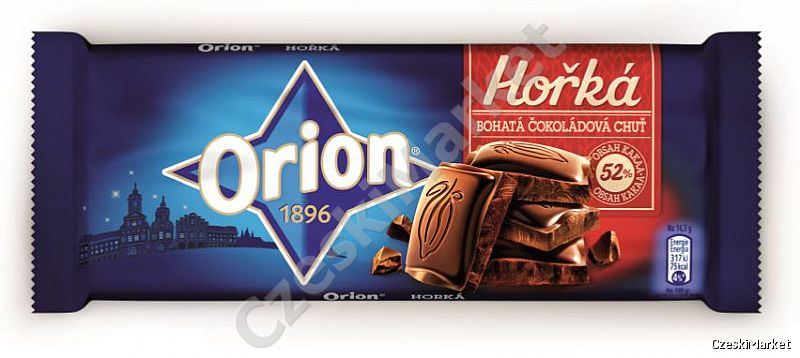 Gorzka 52% czekolada 90 g - kakao - Orion 1896