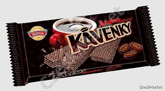 WYPRZEDAŻ Sedita - wafelki Kavenky - Arabica 50 g dla miłośników kawy