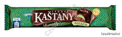 WYPRZEDAŻ Kastany pistacjowy kasztany- baton - gorzka czekolada i pistacje 45g