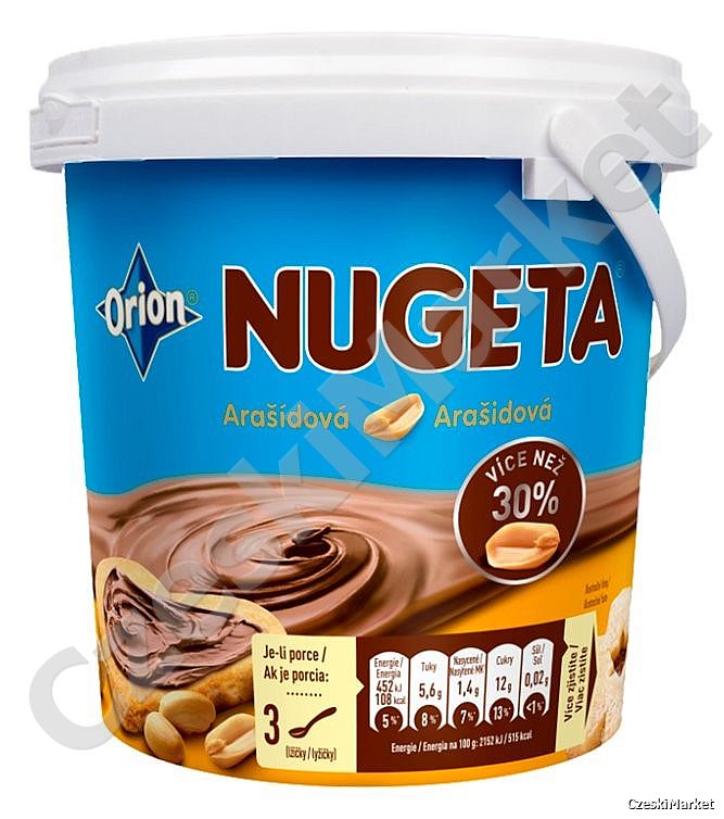 Krem orzechowy Nugeta - Orion 1 kg alternatywna dla nutelli