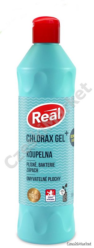 Real Chlorax żel plus 550 g łazienka - pleśnie, bakterie, zapach