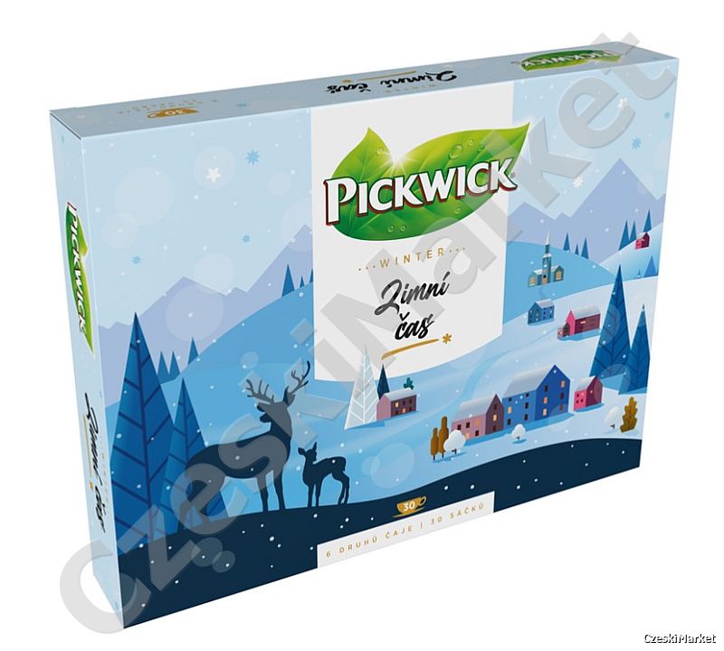 Pickwick herbatka - zimowy czas 60 g zestaw w pięknym pudełku kartonowym
