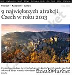 9 największych atrakcji Czech w roku 2013