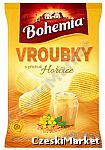 Chipsy faliste karbowane Bohemia o smaku musztardy - 65g