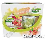 Zestaw Pickwick - kubek + trzy pudełka owocowych herbatek - w eleganckim opakowaniu
