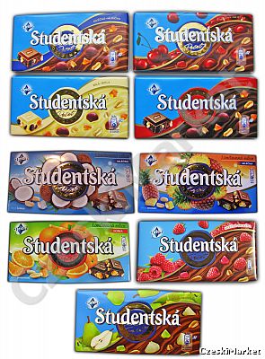 SUPER Zestaw 9 x czekolad Studentska w tym limitowane smaki 2014