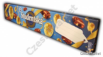 Studentska Edycja na urodziny 40 lat czekolady Studentska - trzy czekolady mleczne w jednym opakowaniu z dedykacją