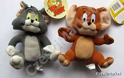 Pluszowa maskotka Tom i Jerry - komplet - 16 cm