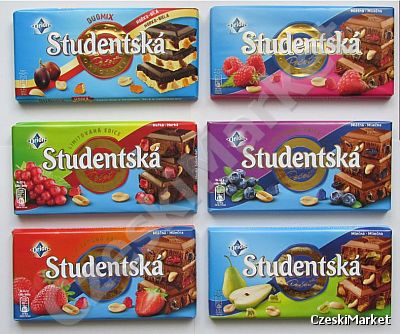 Zestaw czekolada Studentska 6 smaków edycja limitowana 2015