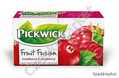 Pickwick - Fruit Fusion - żurawina i malina (prawdziwe kawałki owoców) bez kofeiny