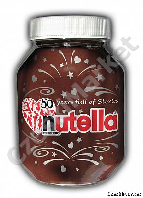 Okazja! Nutella 1 kg w szklanym słoiku - 50 lat I love nutella!