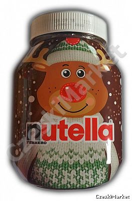 Okazja! Nutella 1 kg w szklanym słoiku - RENIFER Mikołaja z dedykacją