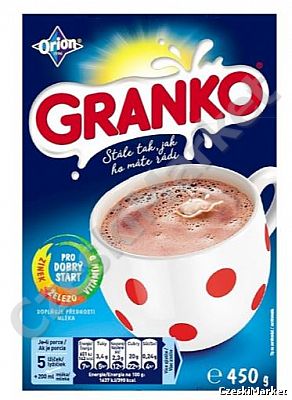 Napój Granko 450 g - wysokiej jakości kakao - jak czekolada na gorąco i na zimno 450 g Orion od 1979