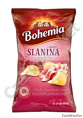Chipsy Bohemia o smaku boczku - morawska slanina 70 g boczek